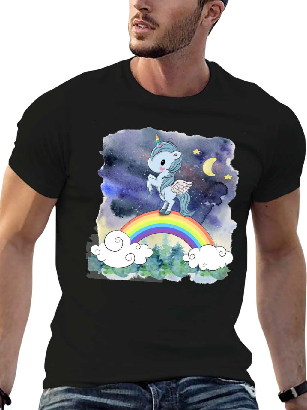 Unicorn Rainbow Graphic Tee
