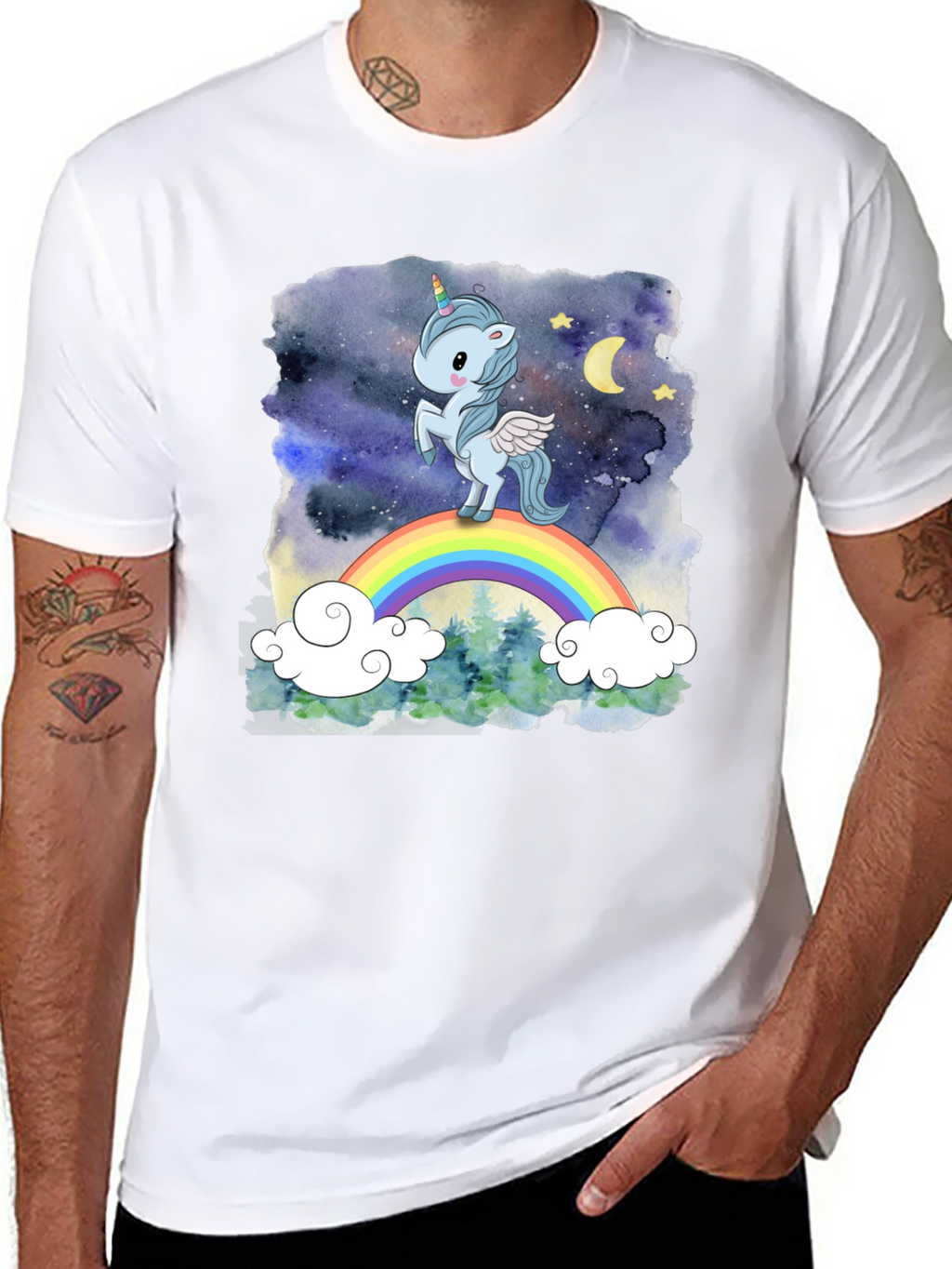 Unicorn Rainbow Graphic Tee