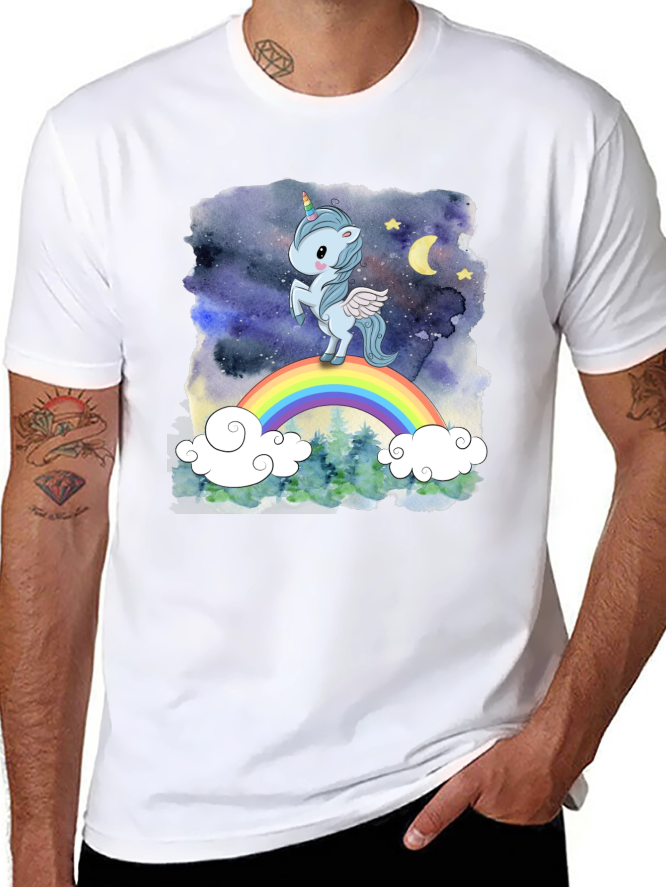 Unicorn Rainbow Graphic Tee