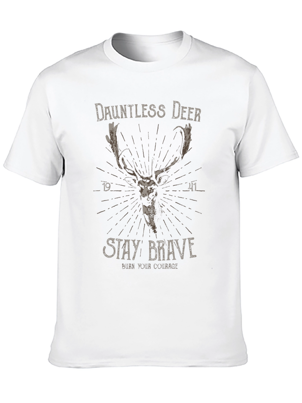 Dauntless Deer Graphic Tee - Stay Brave