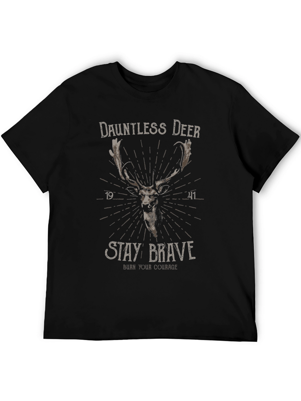 Dauntless Deer Graphic Tee - Stay Brave