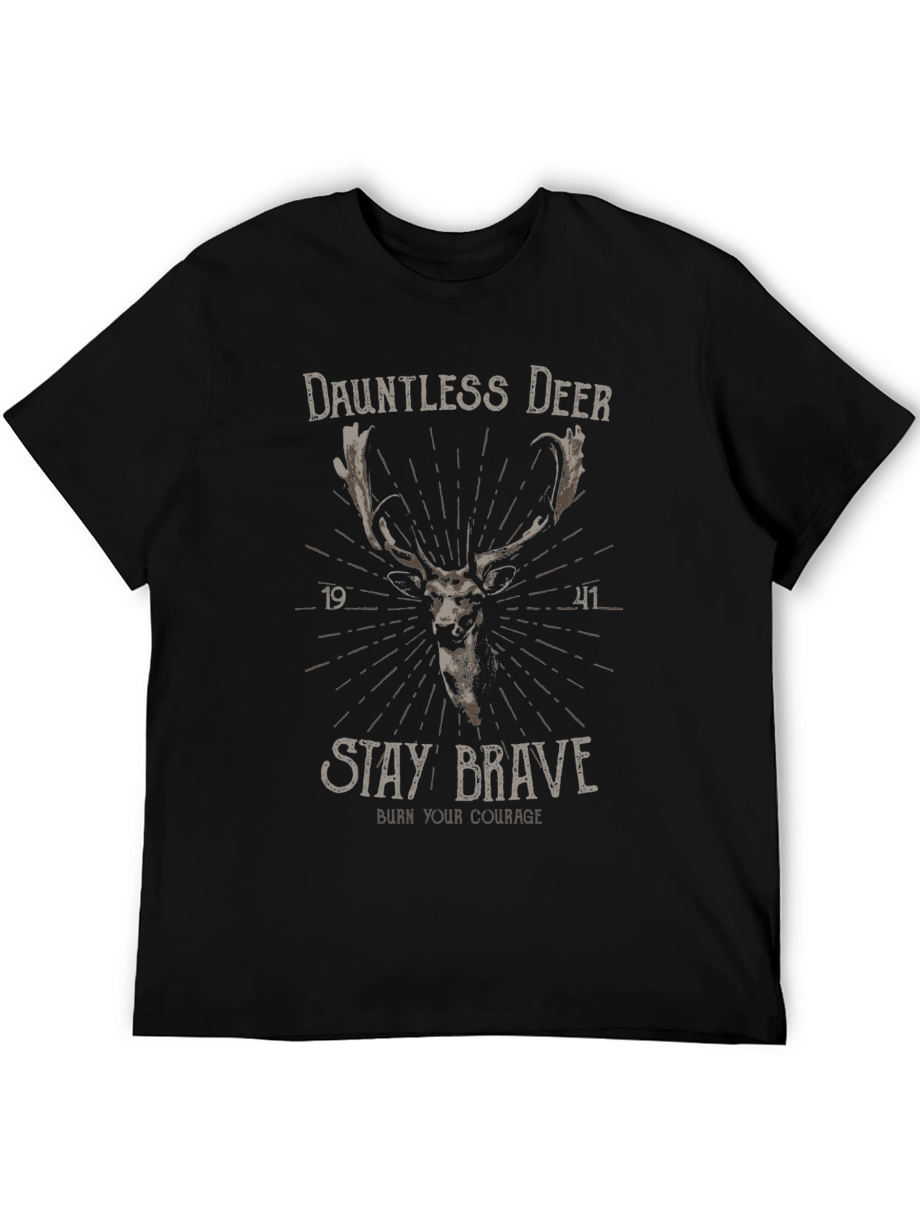 Dauntless Deer Graphic Tee - Stay Brave
