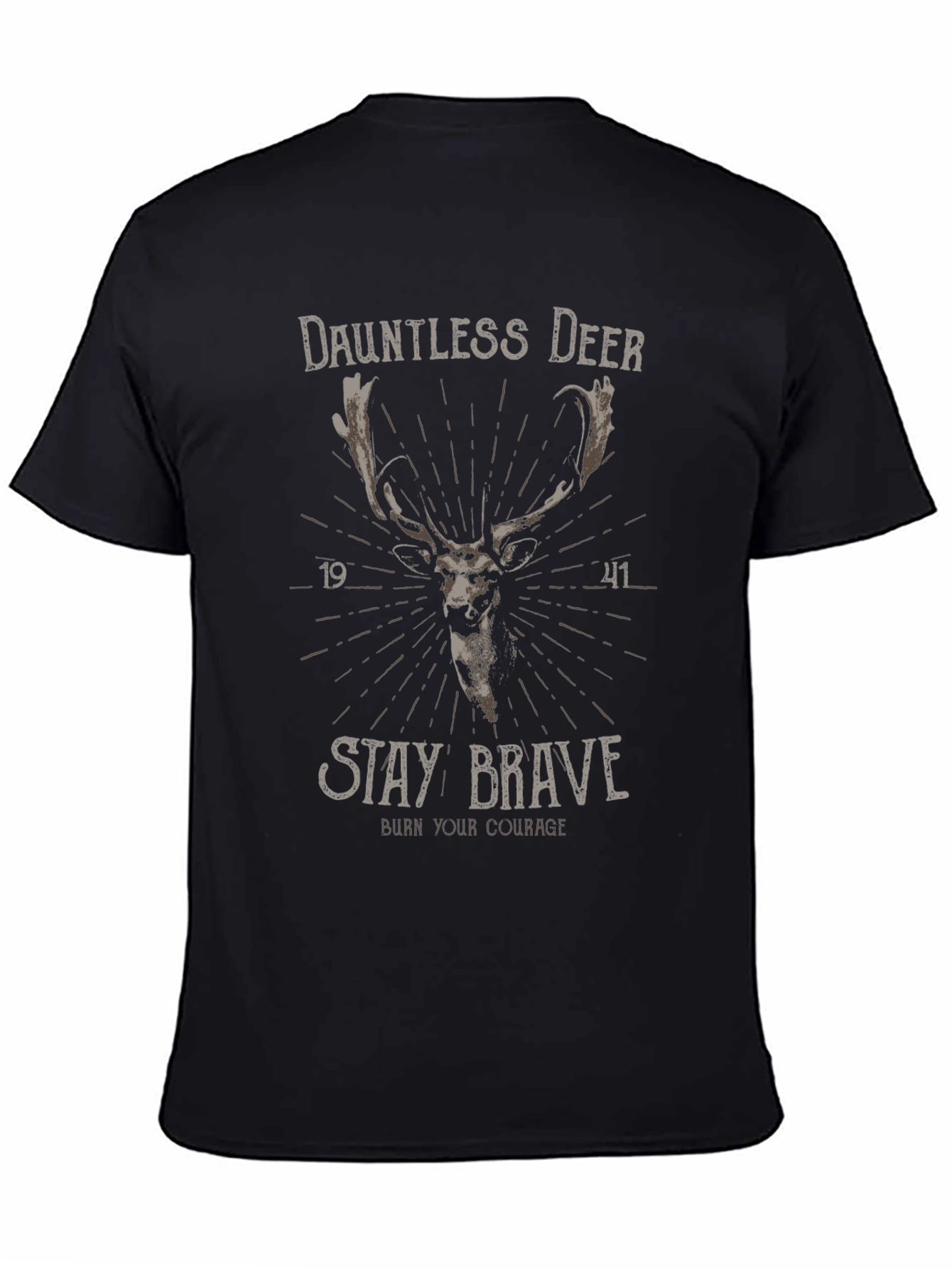 Dauntless Deer Graphic Tee - Stay Brave