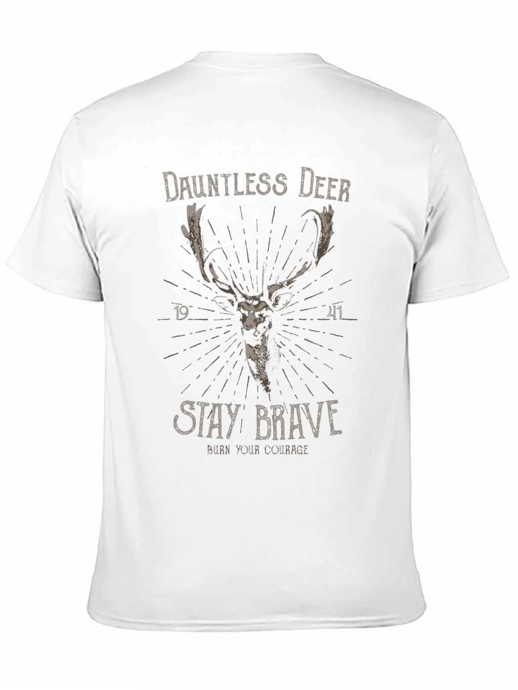 Dauntless Deer Graphic Tee - Stay Brave