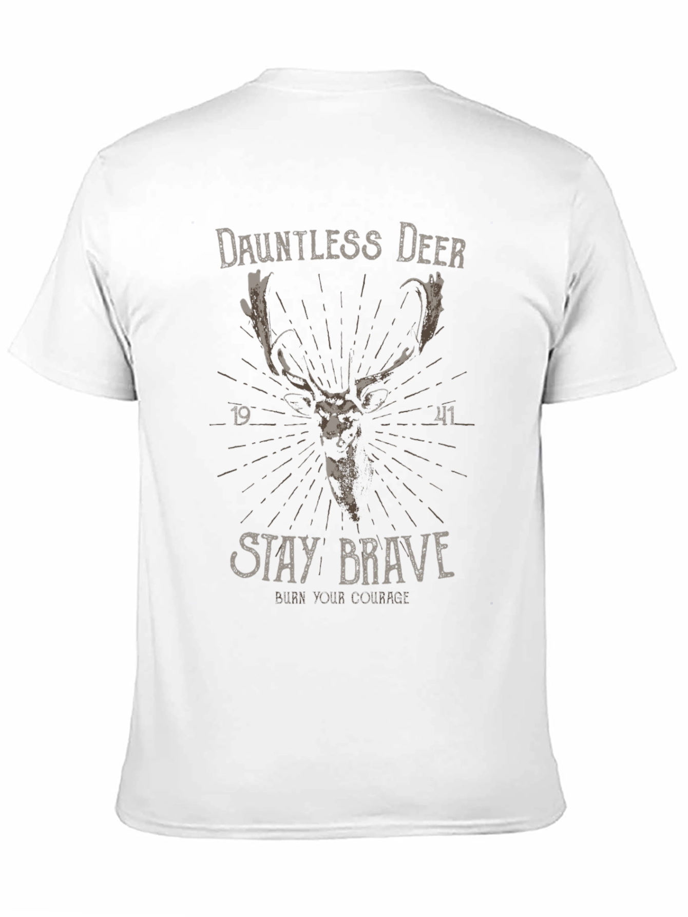 Dauntless Deer Graphic Tee - Stay Brave