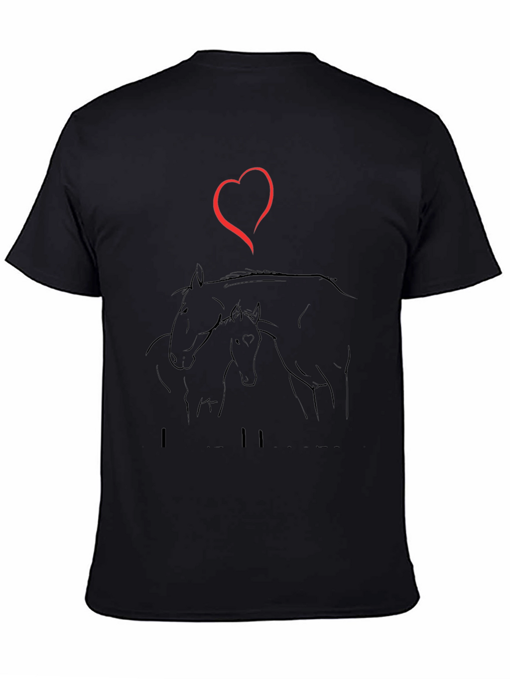 I Love Horses T-Shirt - Stylish Graphic Tee