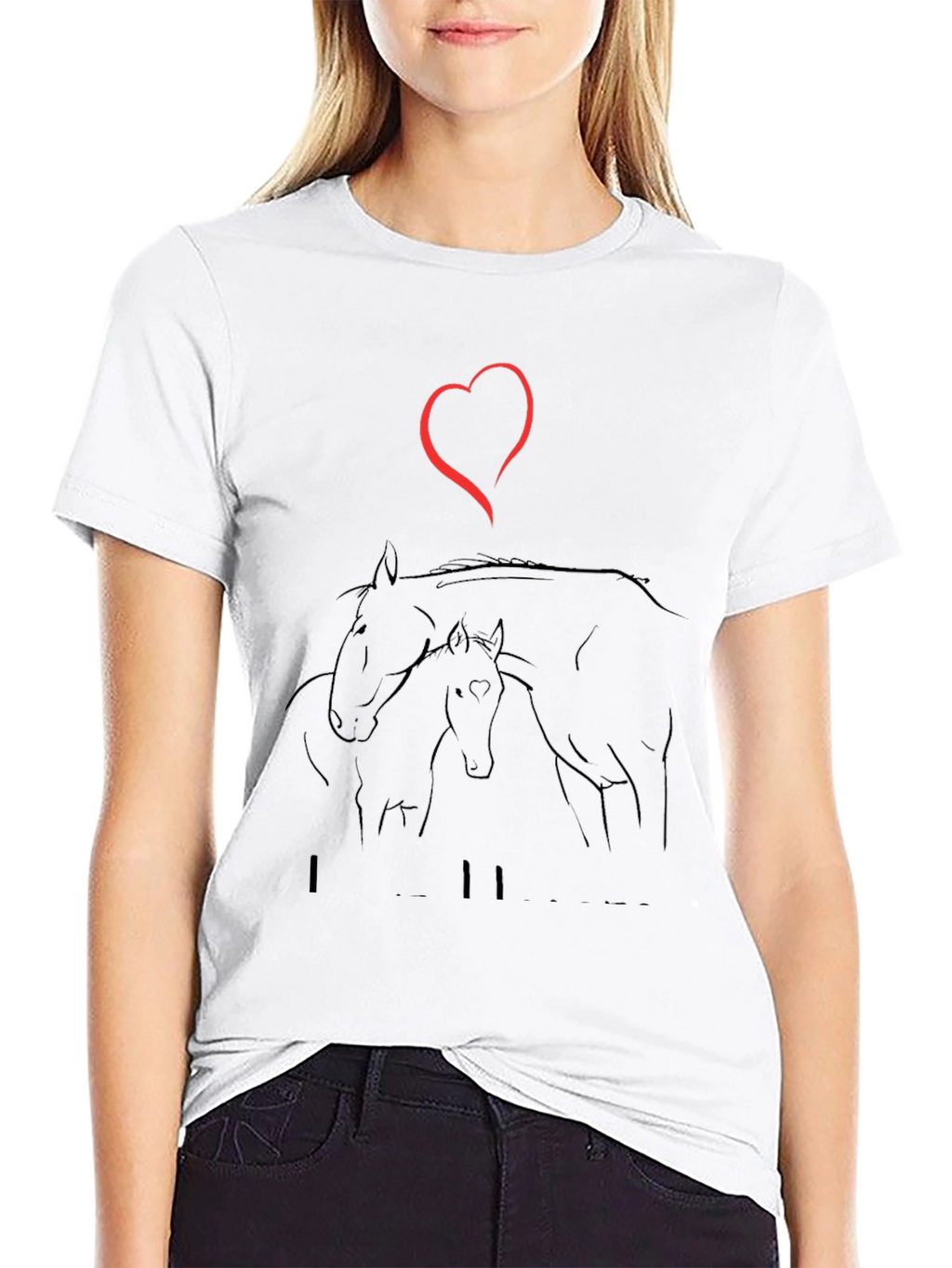 I Love Horses T-Shirt - Stylish Graphic Tee
