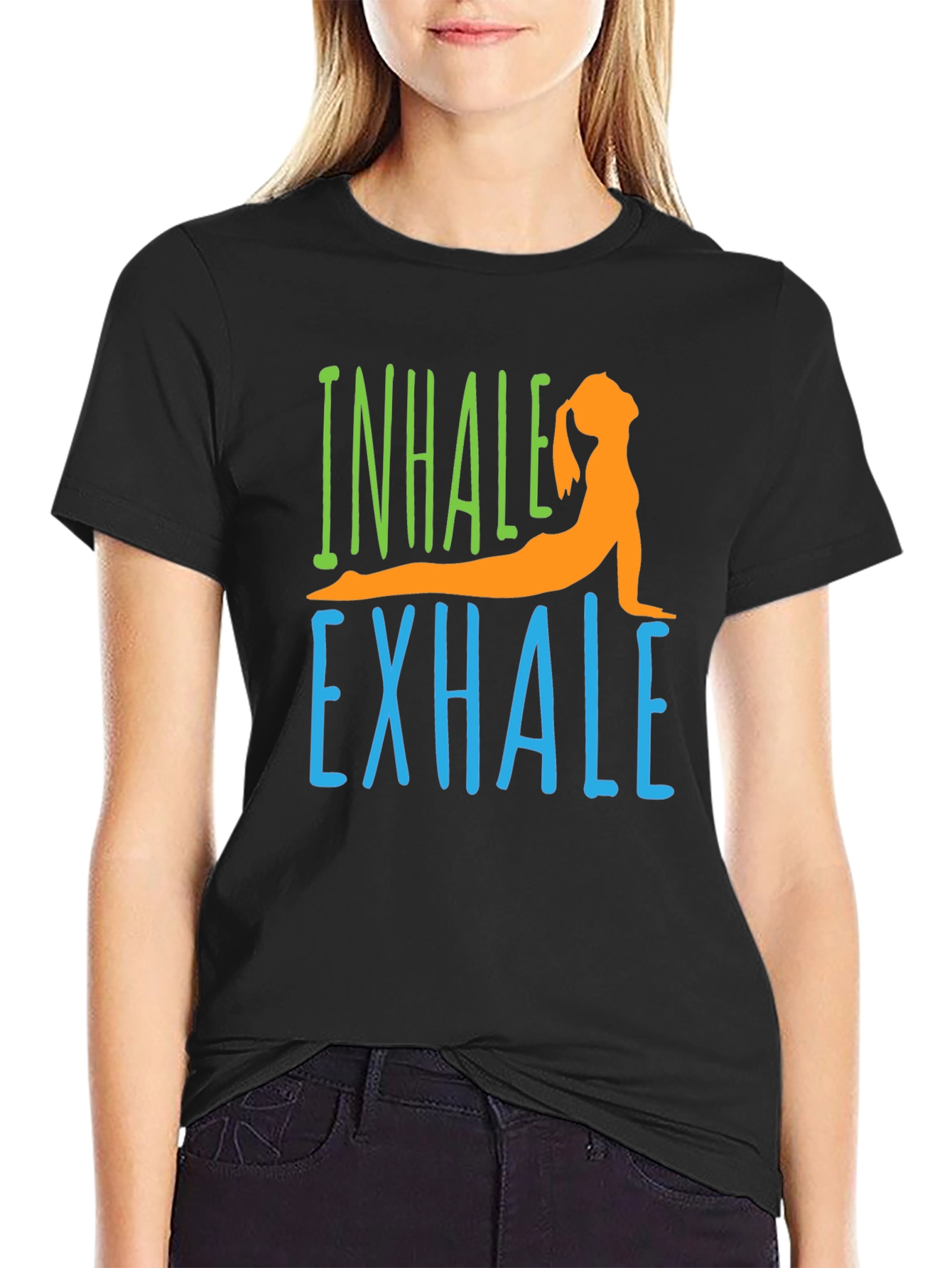 Inhale Exhale Yoga Graphic T-Shirt