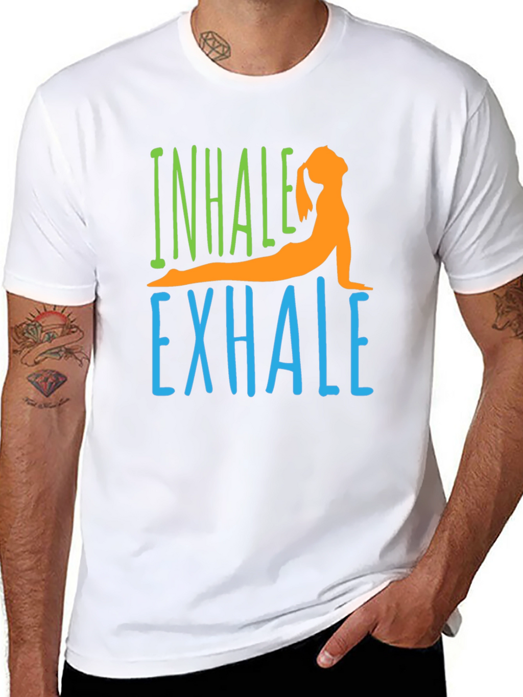 Inhale Exhale Yoga Graphic T-Shirt