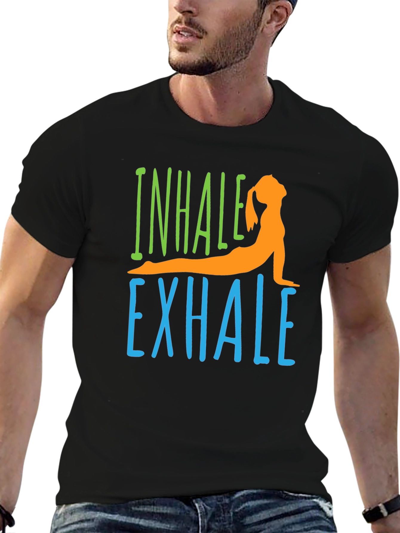 Inhale Exhale Yoga Graphic T-Shirt