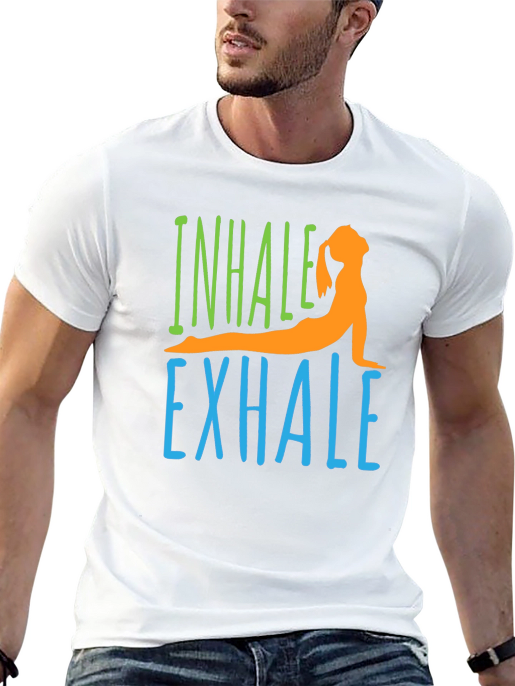 Inhale Exhale Yoga Graphic T-Shirt