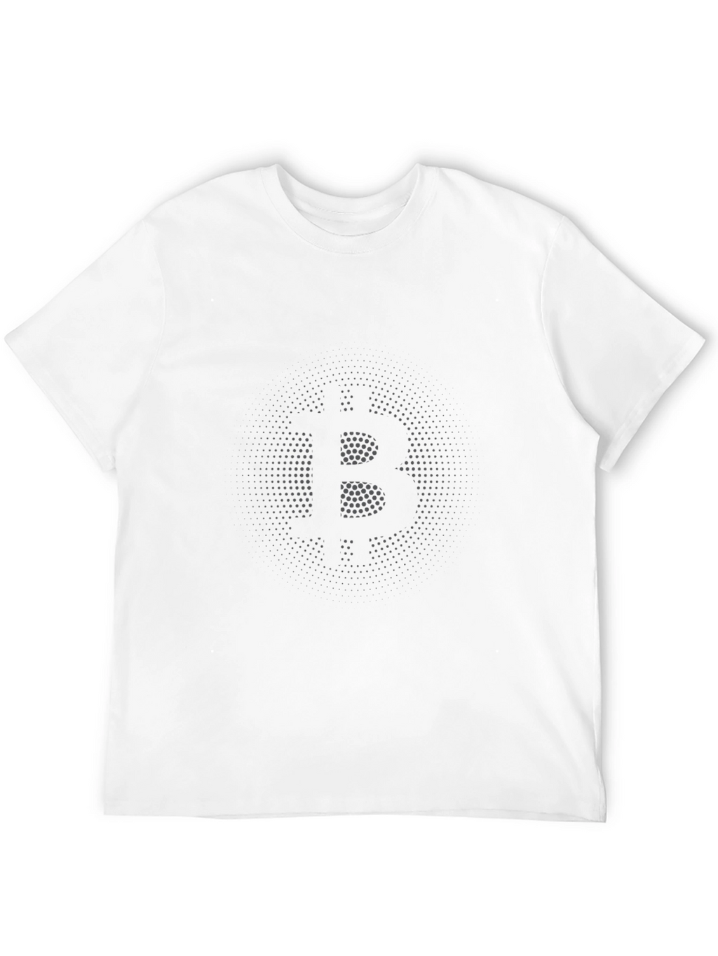 Bitcoin Dot Matrix Graphic Black T-Shirt