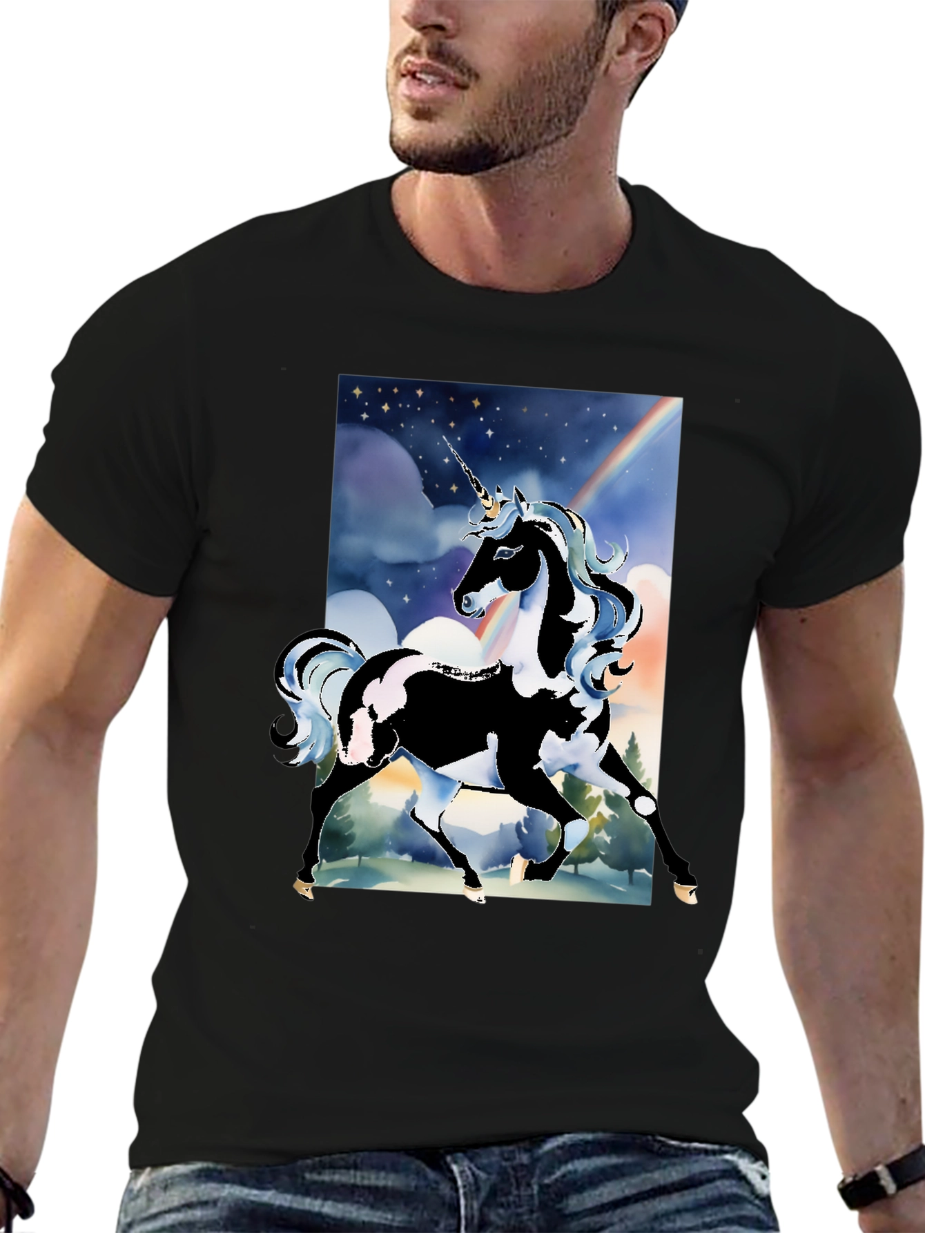 Unicorn Graphic Print Tee