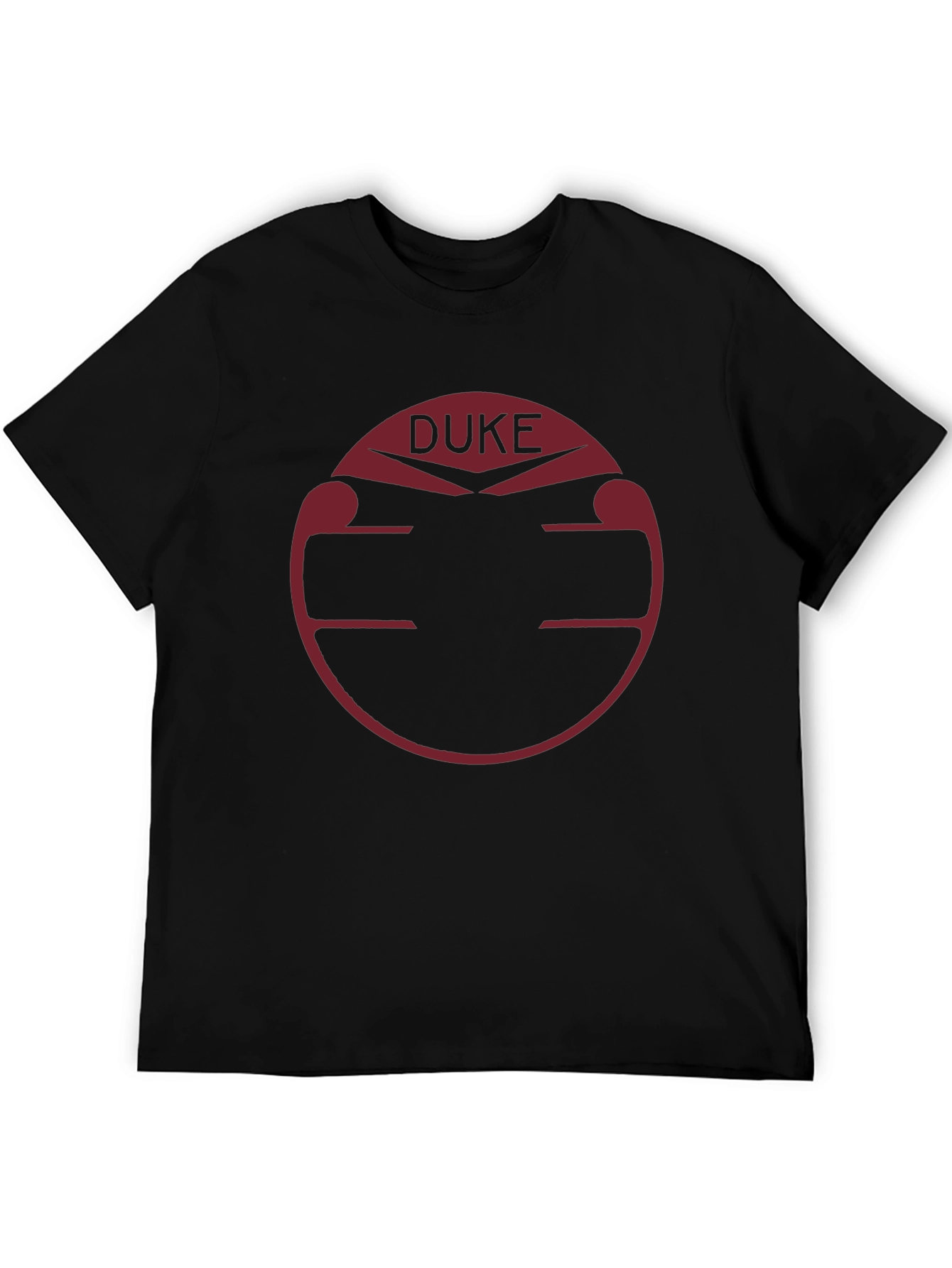 Duke Graphic Tee - Mens Black Crew Neck T-Shirt