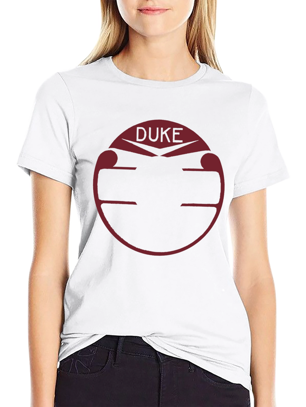 Duke Graphic Tee - Mens Black Crew Neck T-Shirt