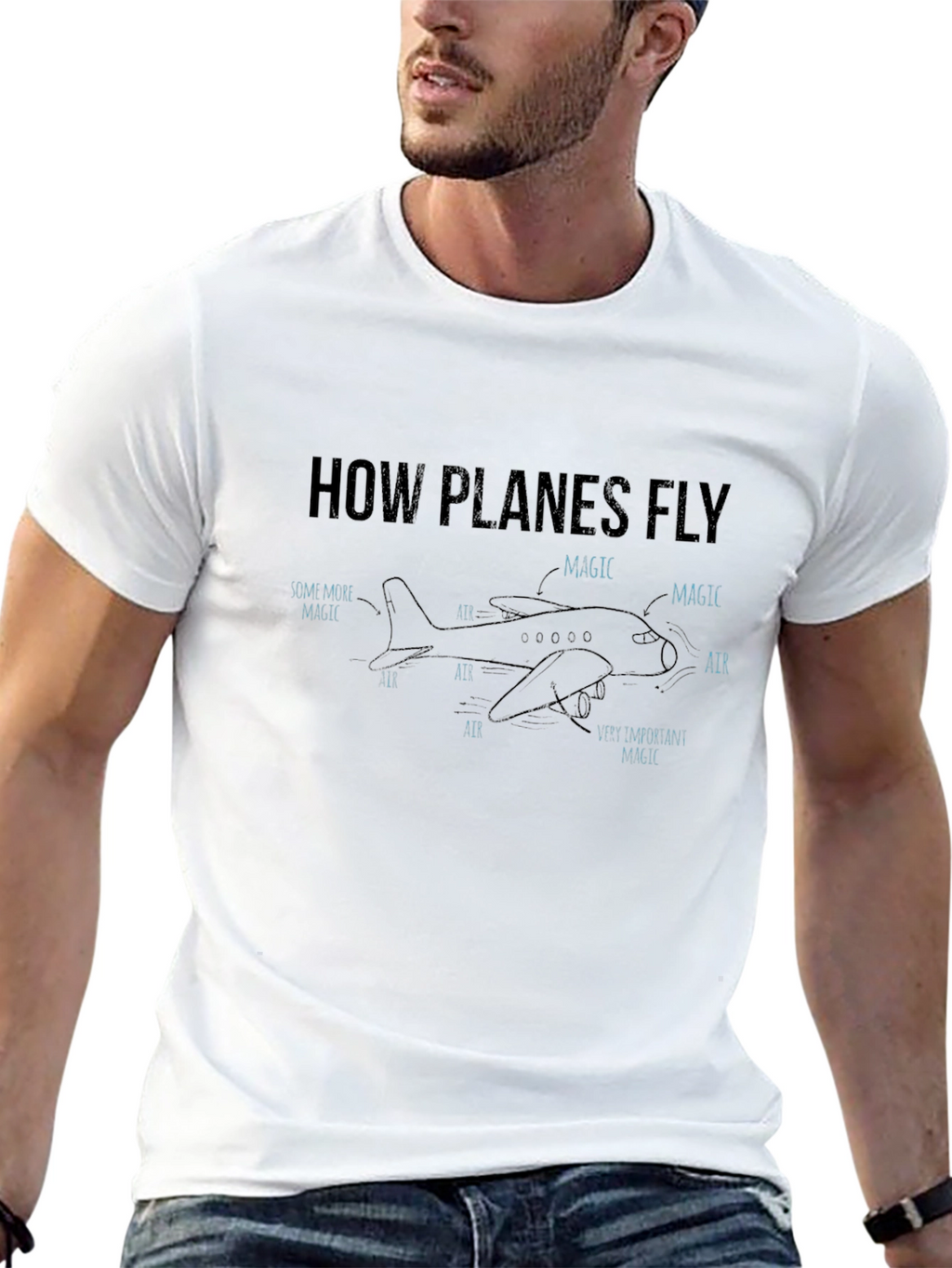 How Planes Fly Magic Graphic T-Shirt