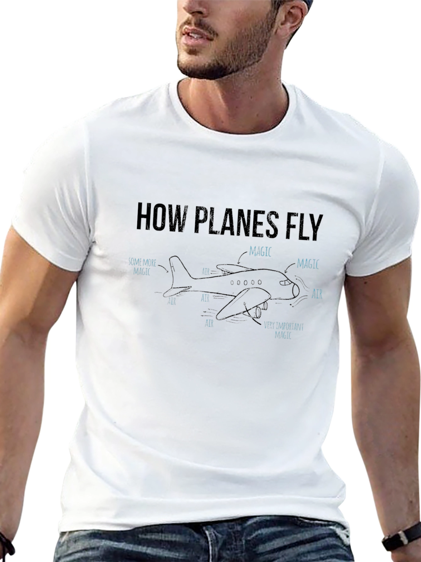 How Planes Fly Magic Graphic T-Shirt