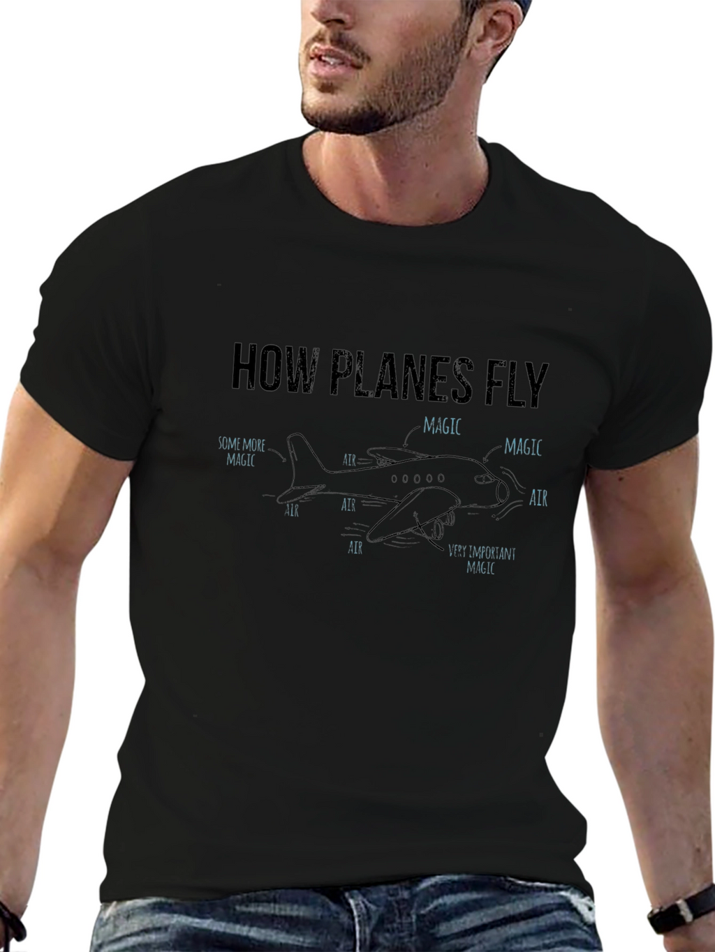 How Planes Fly Magic Graphic T-Shirt
