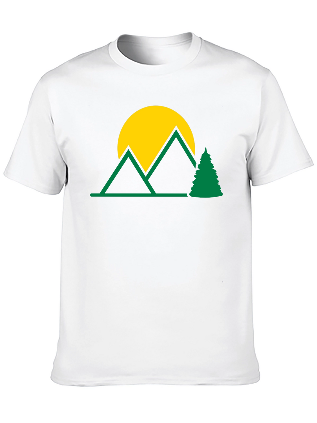 Mountain Scene Graphic T-Shirt - Nature Lover Tee