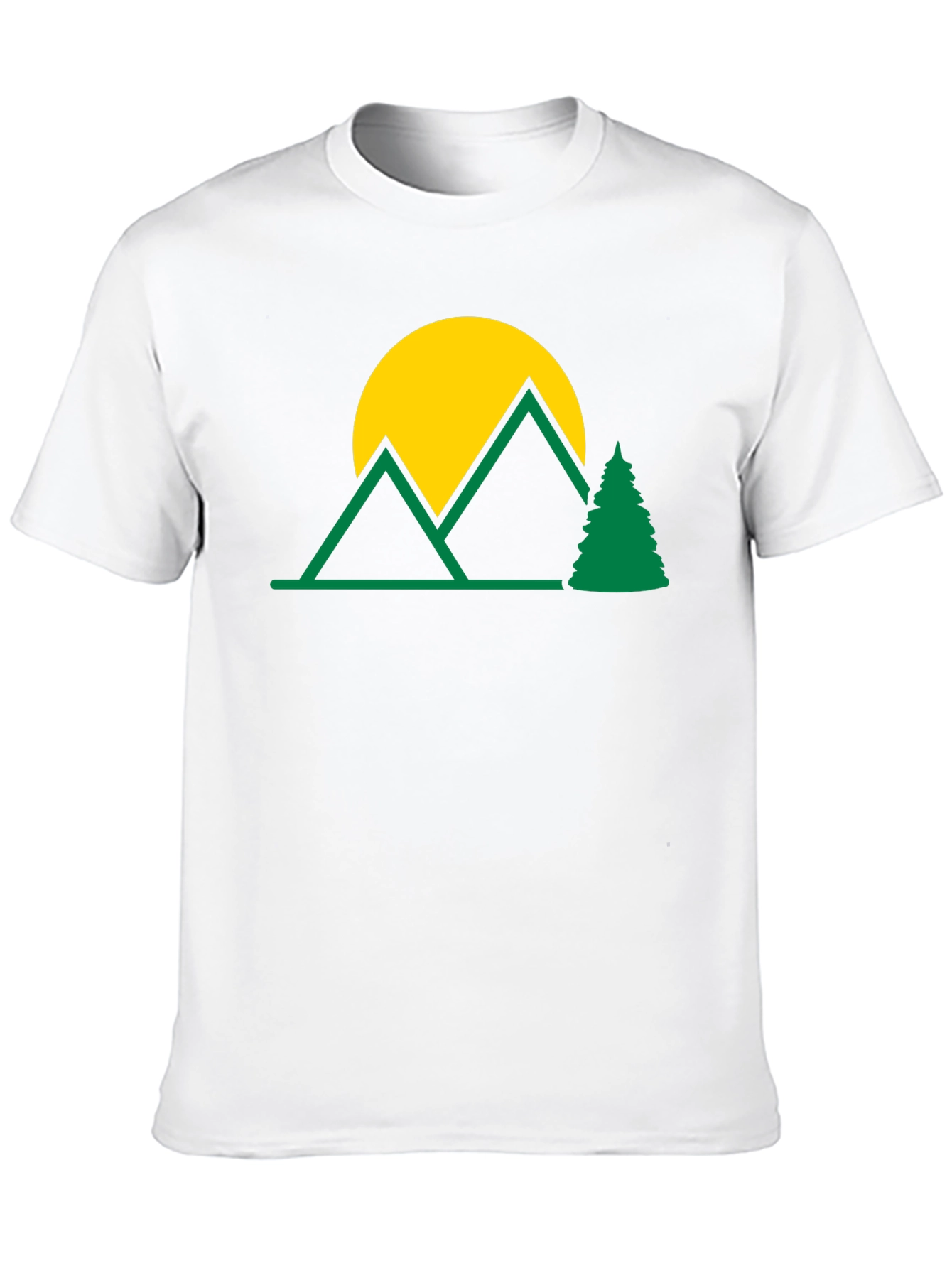 Mountain Scene Graphic T-Shirt - Nature Lover Tee