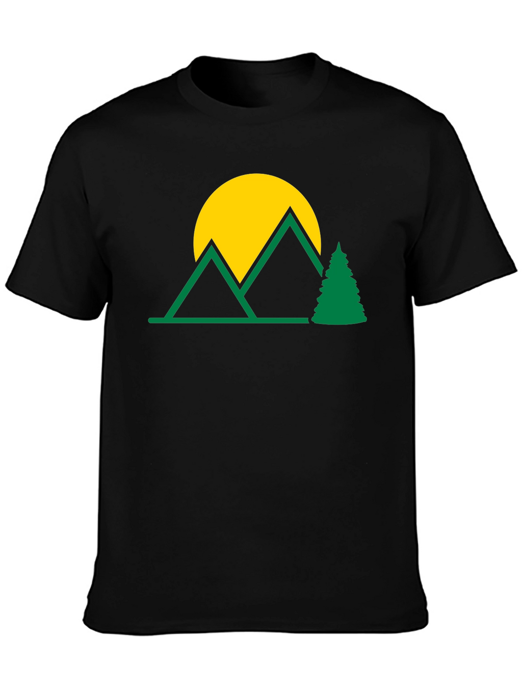 Mountain Scene Graphic T-Shirt - Nature Lover Tee