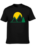 Mountain Scene Graphic T-Shirt - Nature Lover Tee
