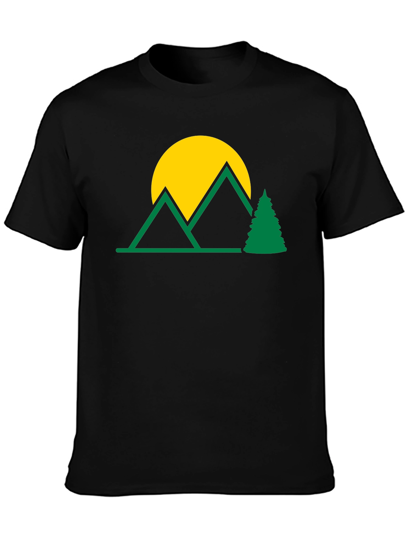 Mountain Scene Graphic T-Shirt - Nature Lover Tee