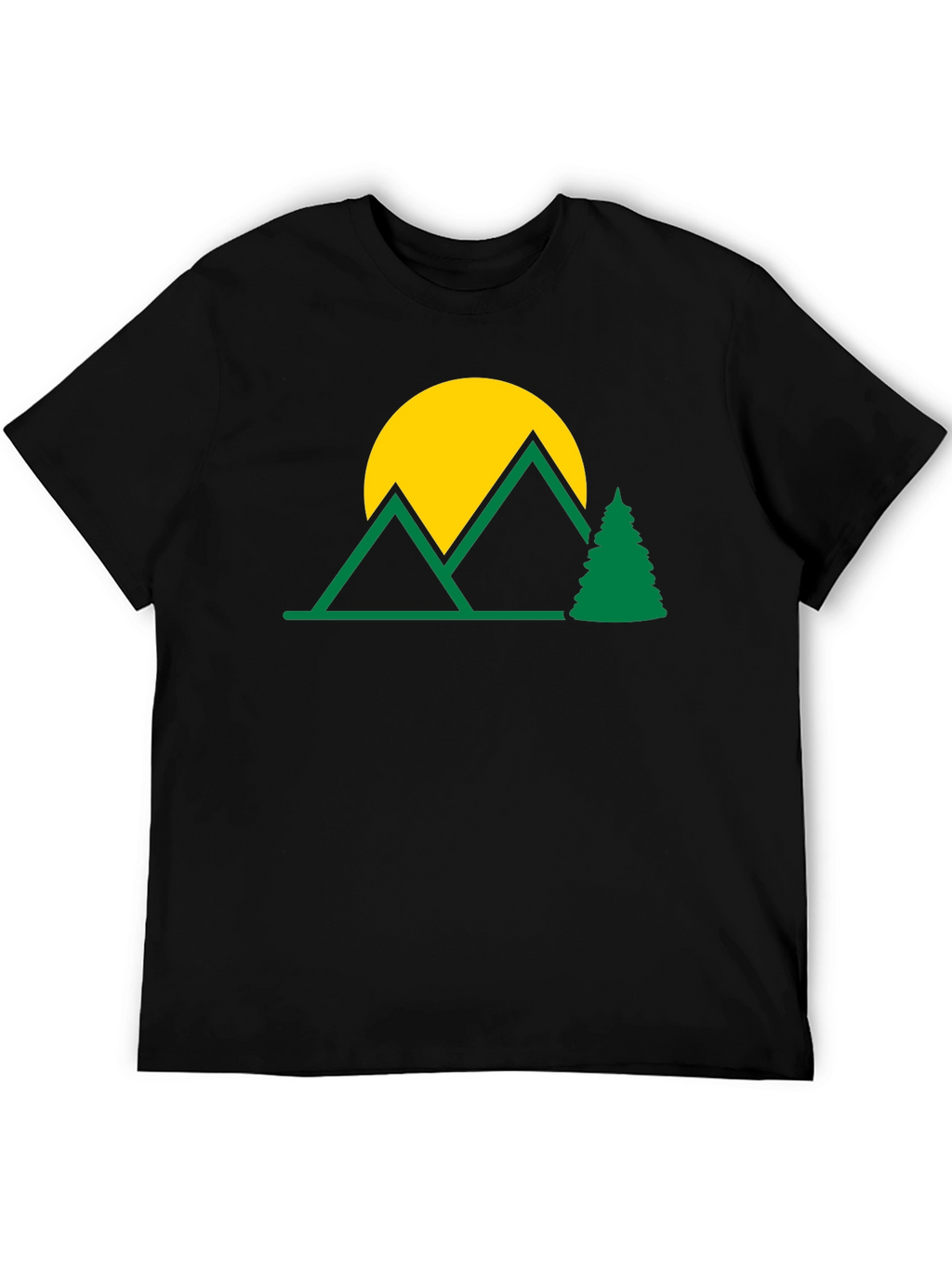Mountain Scene Graphic T-Shirt - Nature Lover Tee