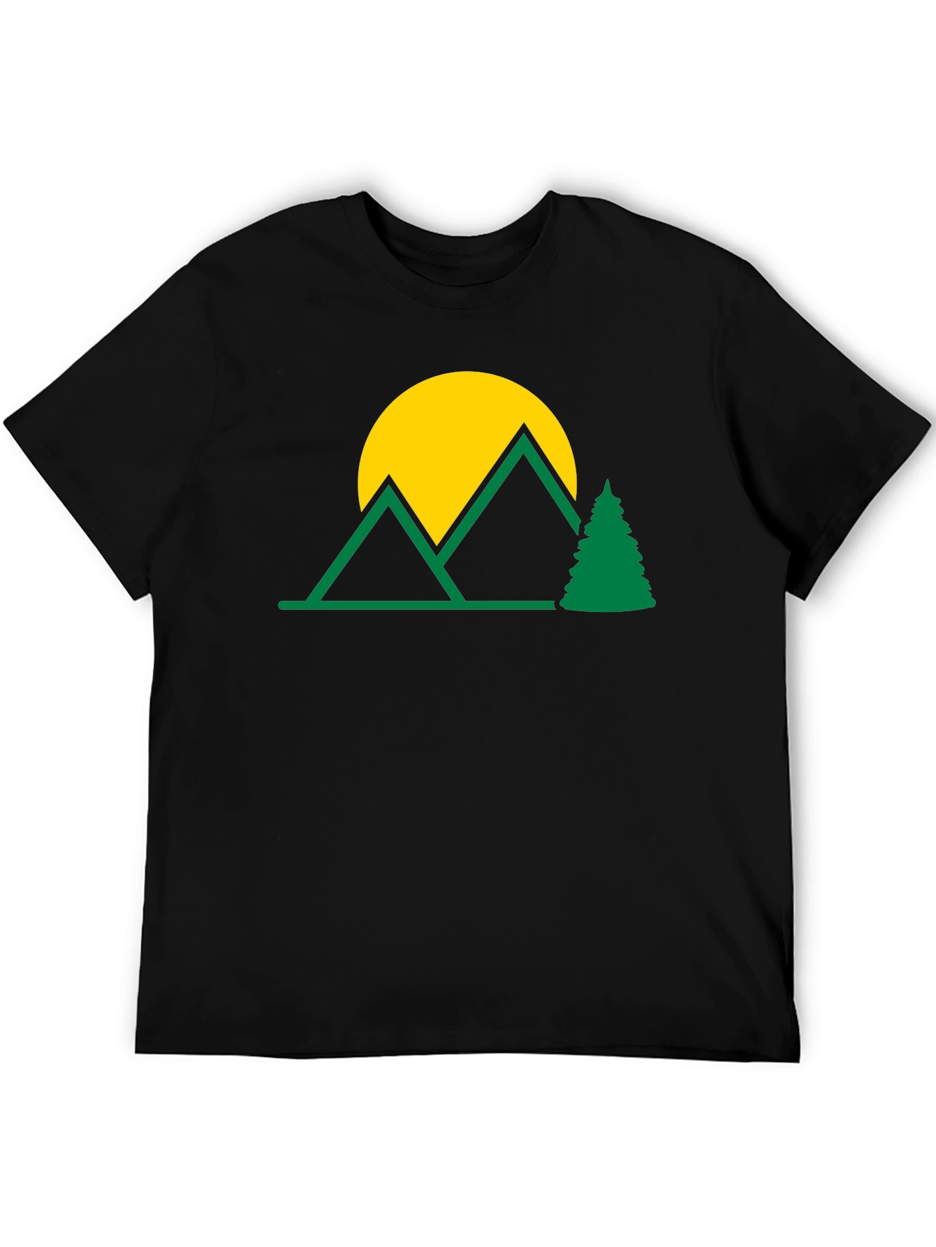 Mountain Scene Graphic T-Shirt - Nature Lover Tee