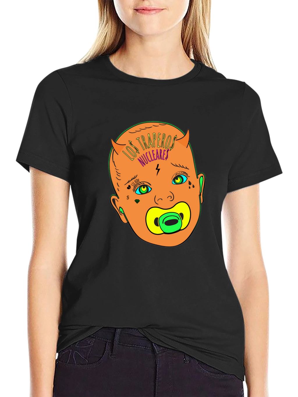Los Traperos Nucleares T-Shirt: Edgy Baby Graphic Tee
