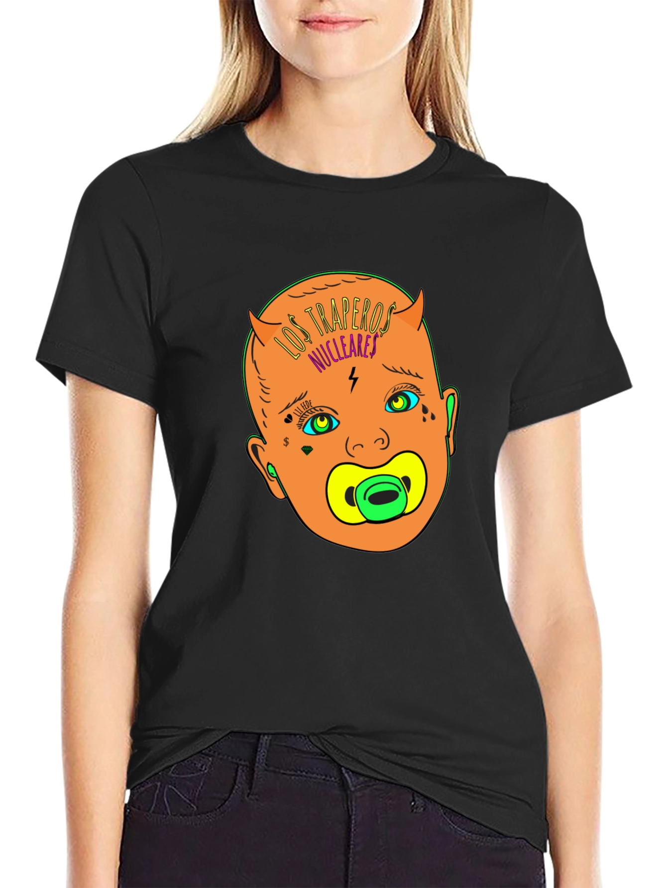 Los Traperos Nucleares T-Shirt: Edgy Baby Graphic Tee