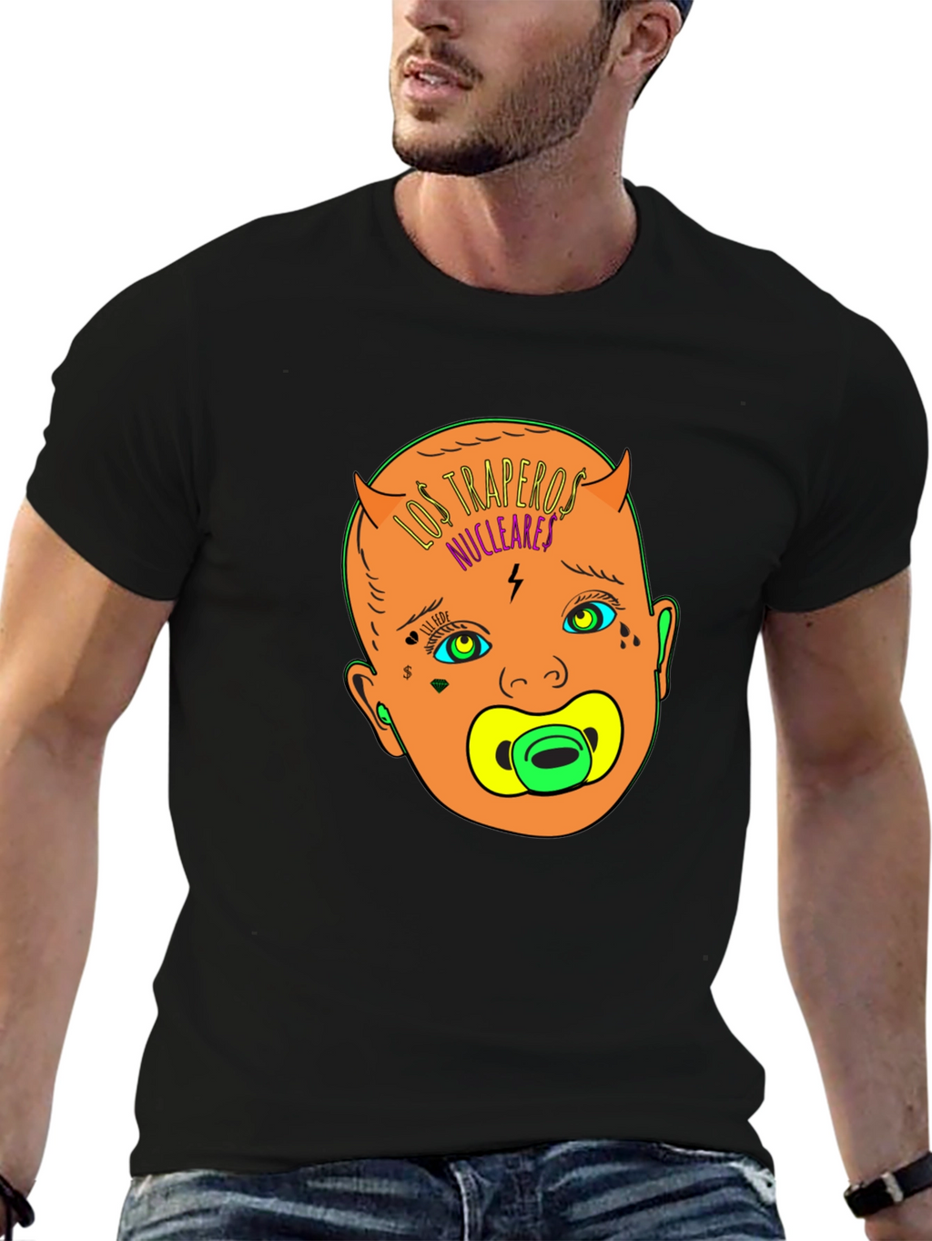 Los Traperos Nucleares T-Shirt: Edgy Baby Graphic Tee