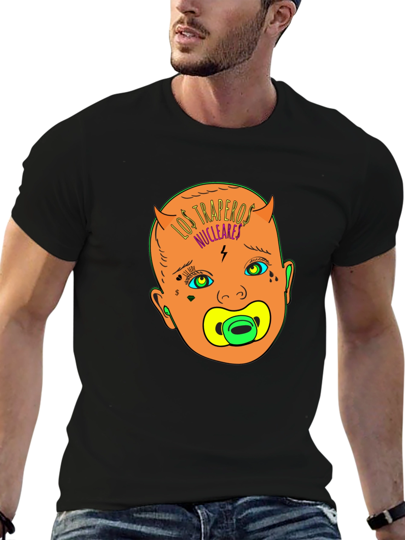 Los Traperos Nucleares T-Shirt: Edgy Baby Graphic Tee