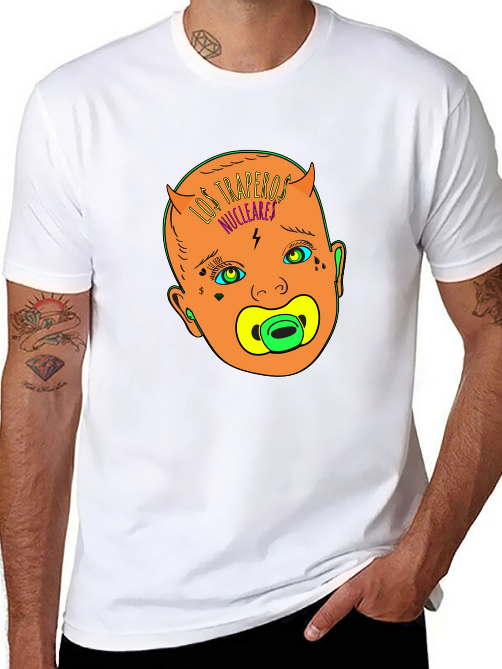 Los Traperos Nucleares T-Shirt: Edgy Baby Graphic Tee
