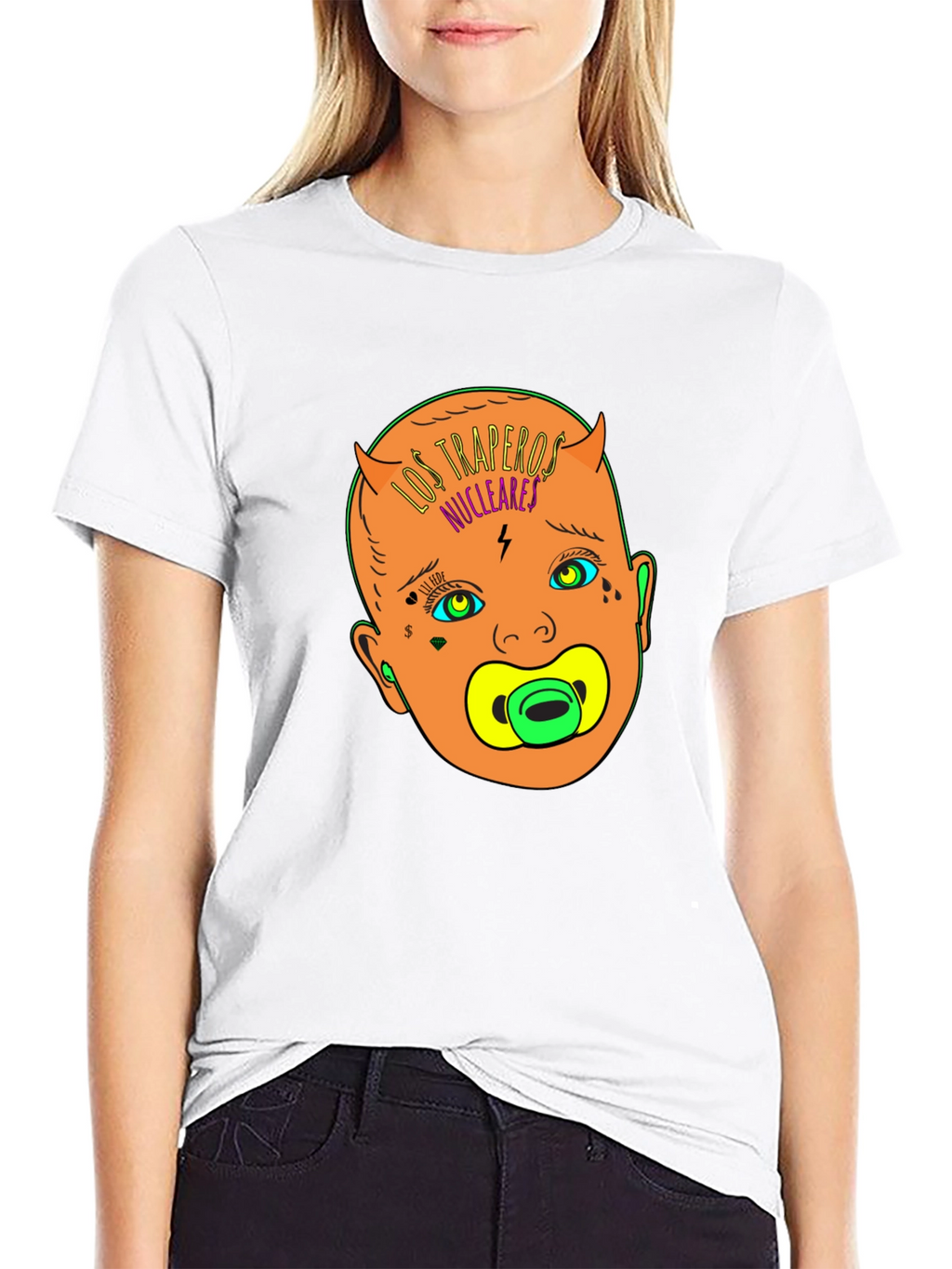 Los Traperos Nucleares T-Shirt: Edgy Baby Graphic Tee