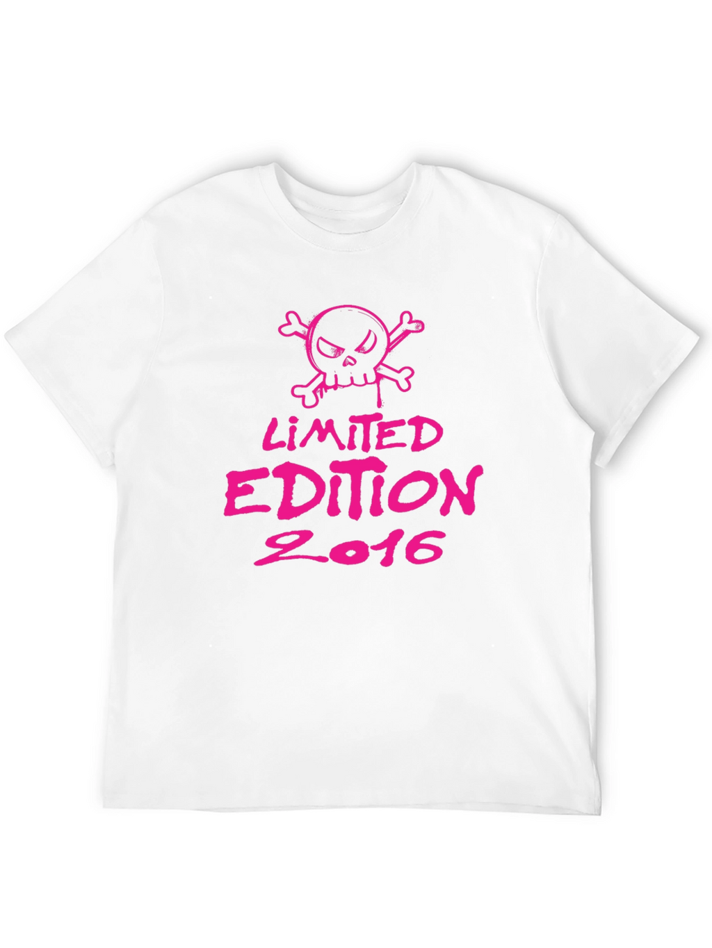 Limited Edition 2016 Graphic T-Shirt - Pink Skull Design