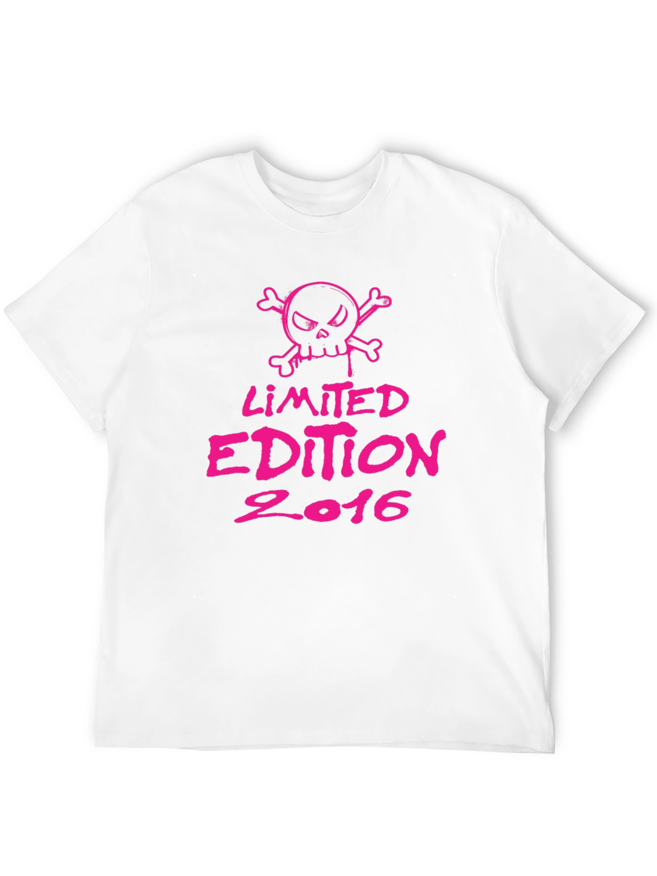Limited Edition 2016 Graphic T-Shirt - Pink Skull Design