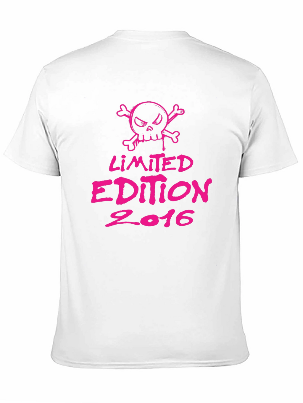 Limited Edition 2016 Graphic T-Shirt - Pink Skull Design