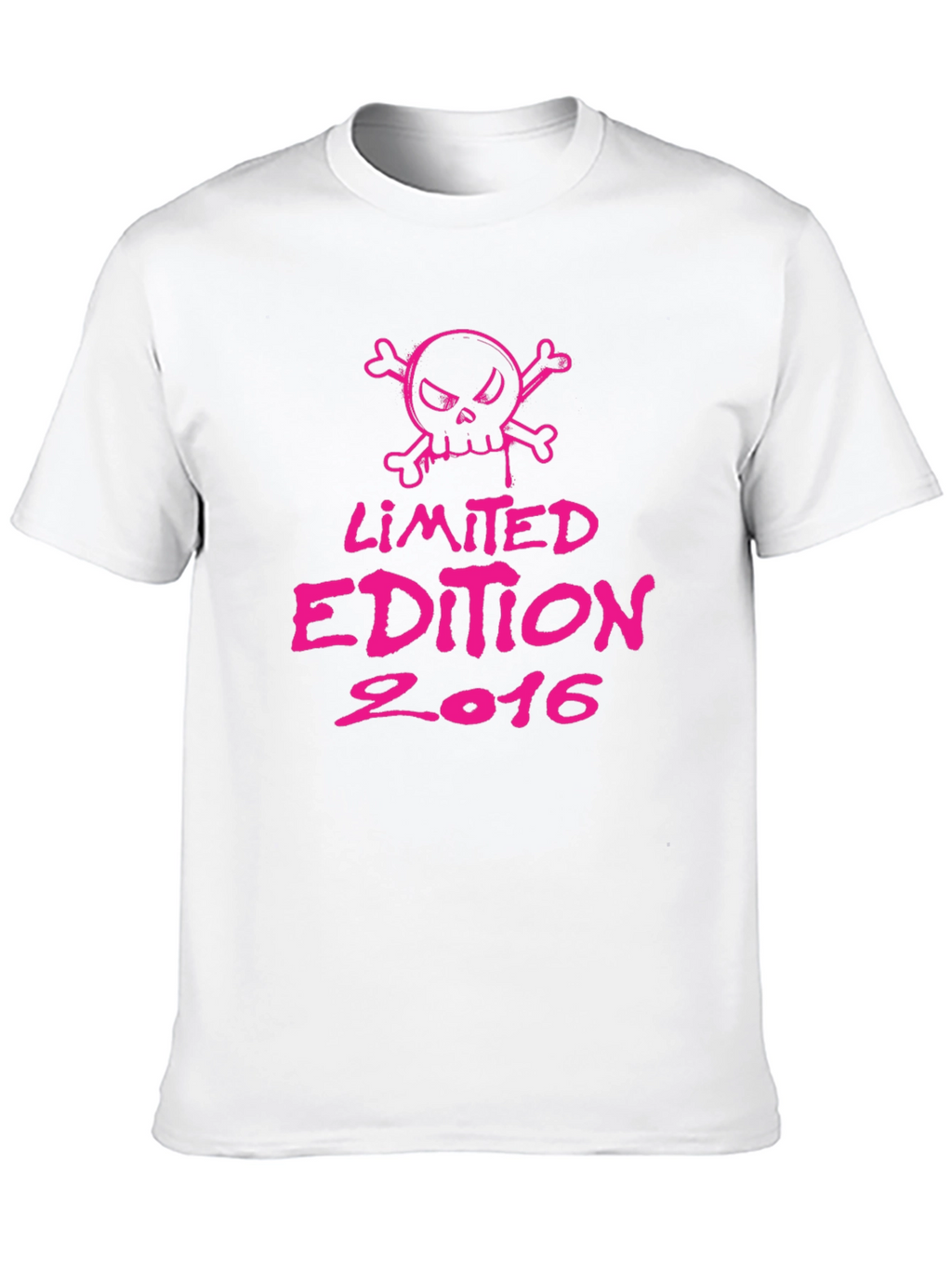 Limited Edition 2016 Graphic T-Shirt - Pink Skull Design