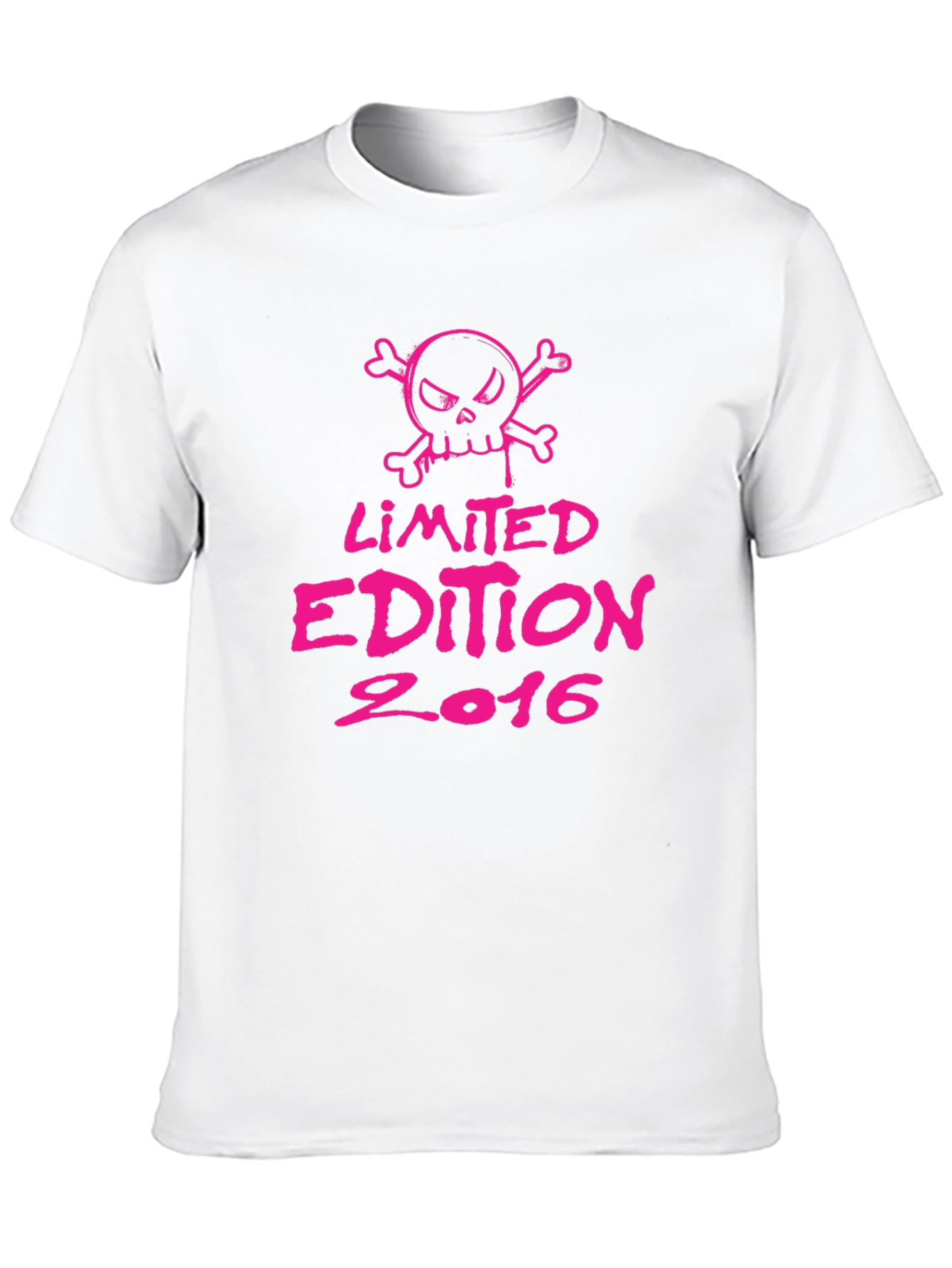 Limited Edition 2016 Graphic T-Shirt - Pink Skull Design