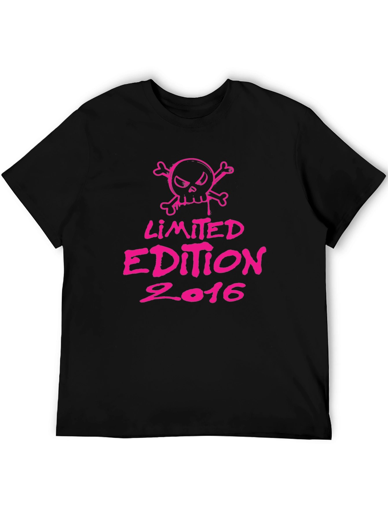 Limited Edition 2016 Graphic T-Shirt - Pink Skull Design