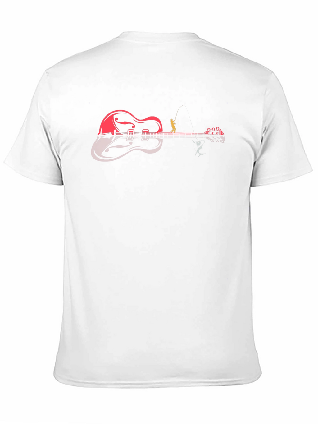 Guitar Fisherman Graphic Tee - Black