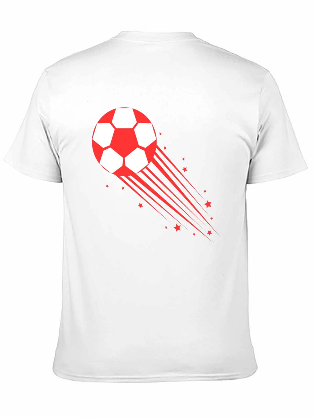 Mens Black Soccer Ball Graphic T-Shirt