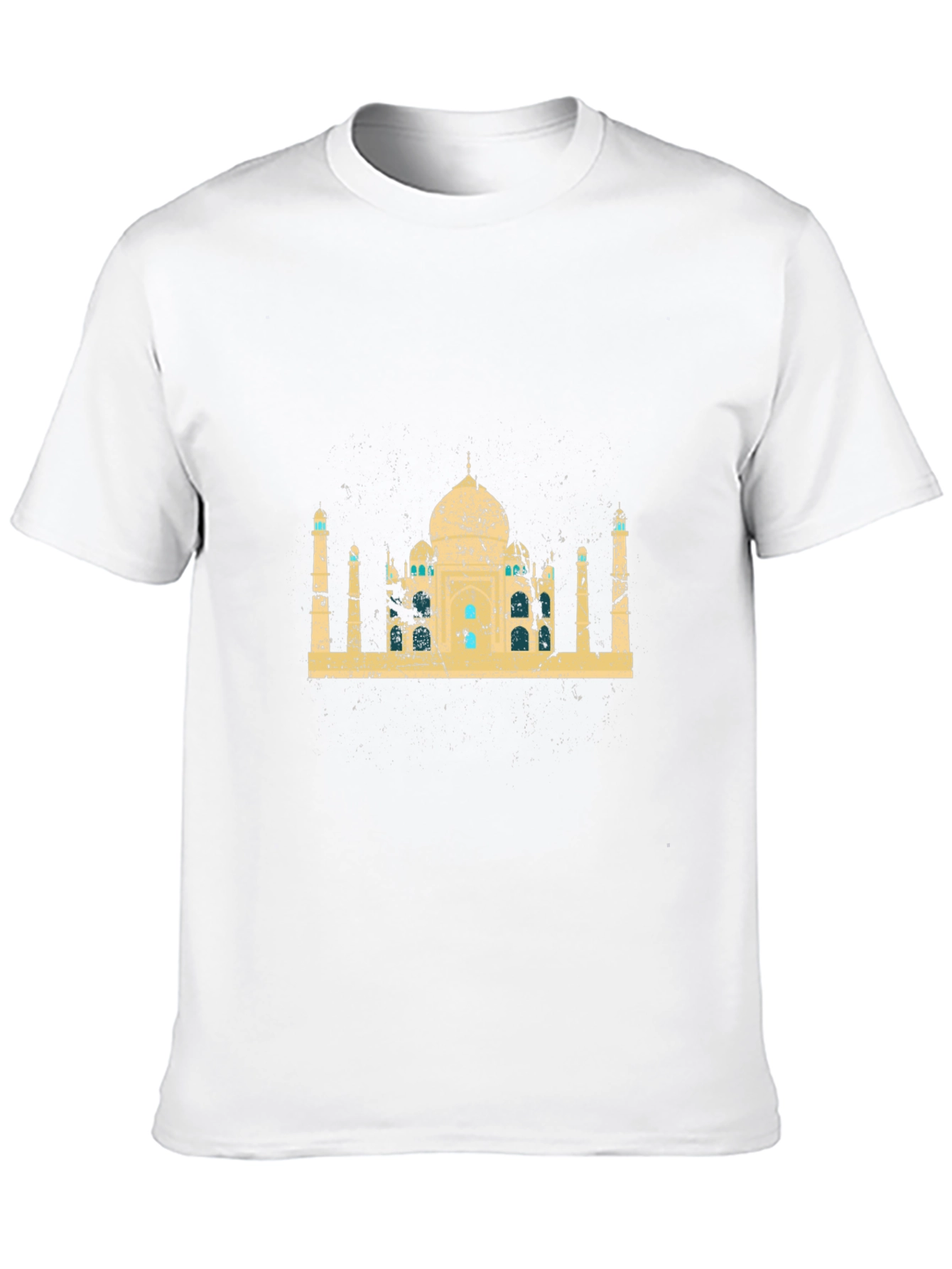 Taj Mahal Graphic Print Black T-Shirt