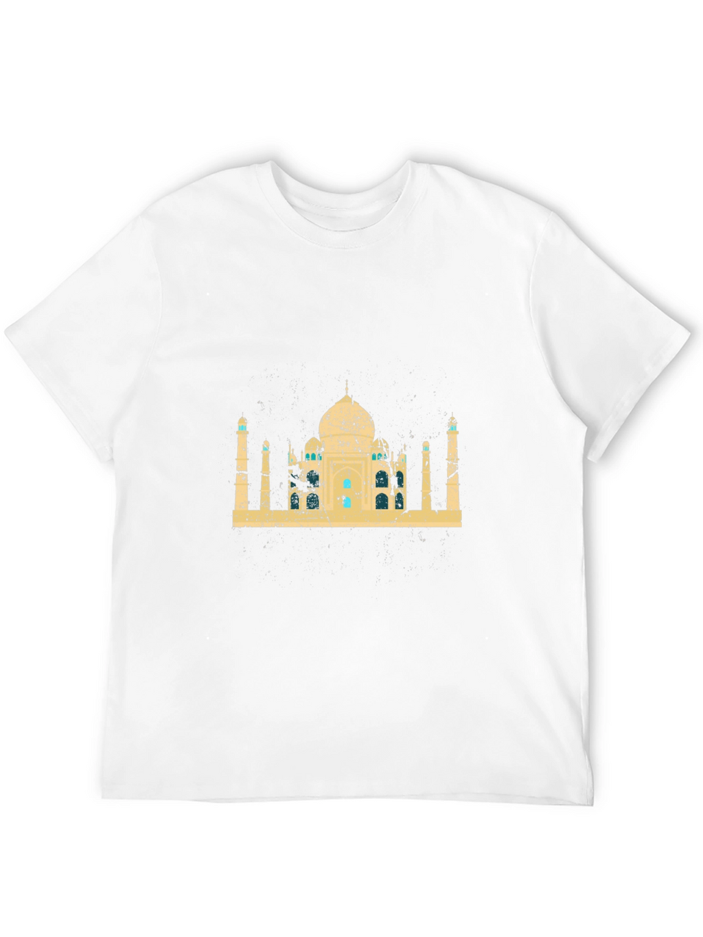 Taj Mahal Graphic Print Black T-Shirt