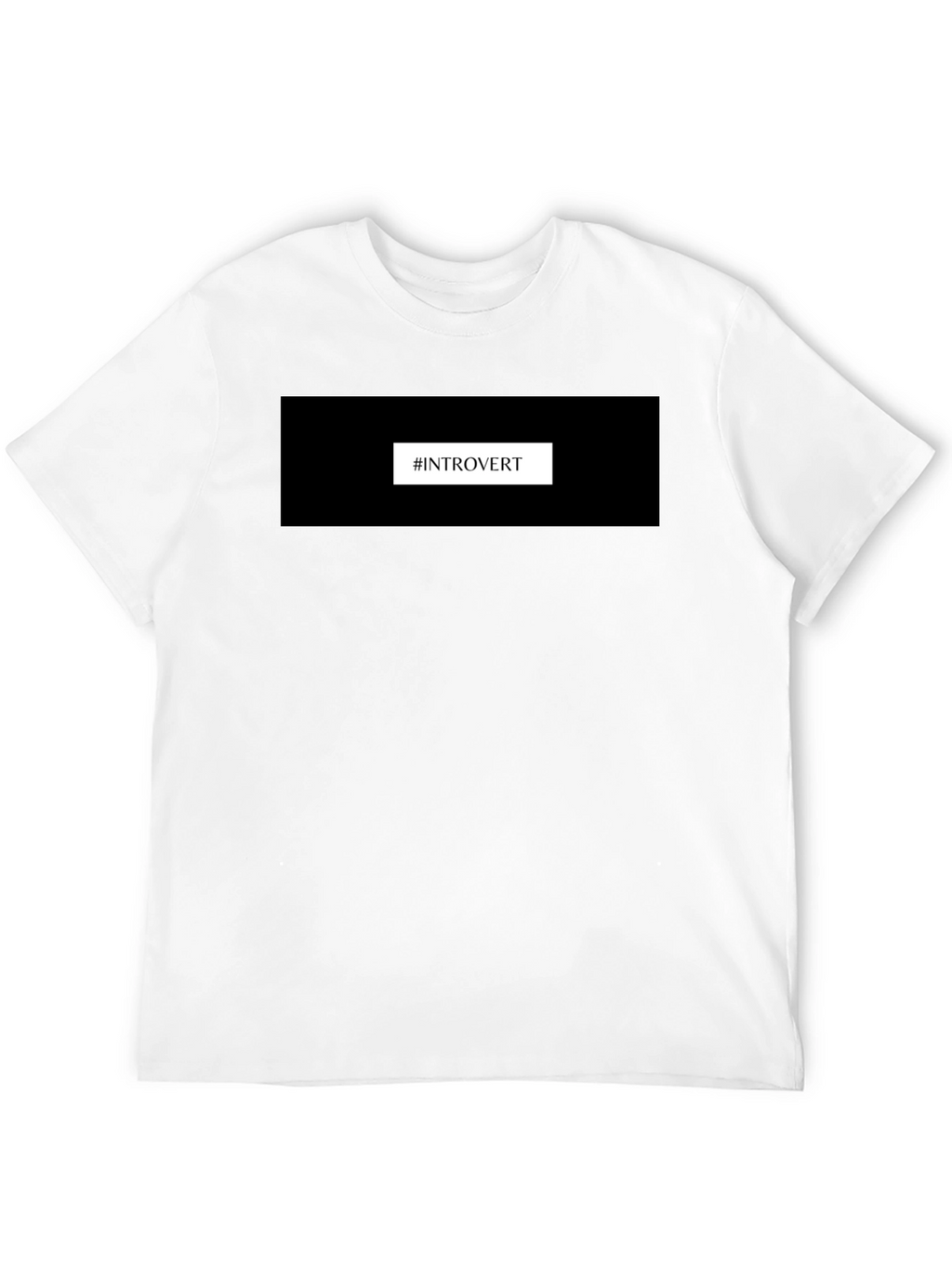 Introvert T-Shirt - Black Comfortable Fit