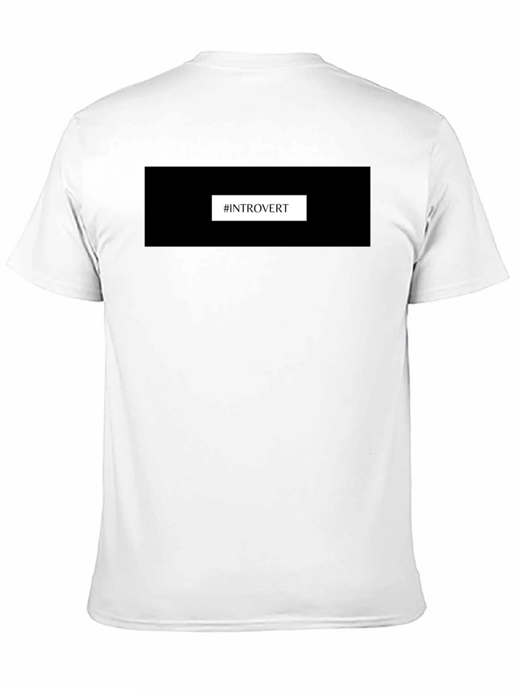Introvert T-Shirt - Black Comfortable Fit