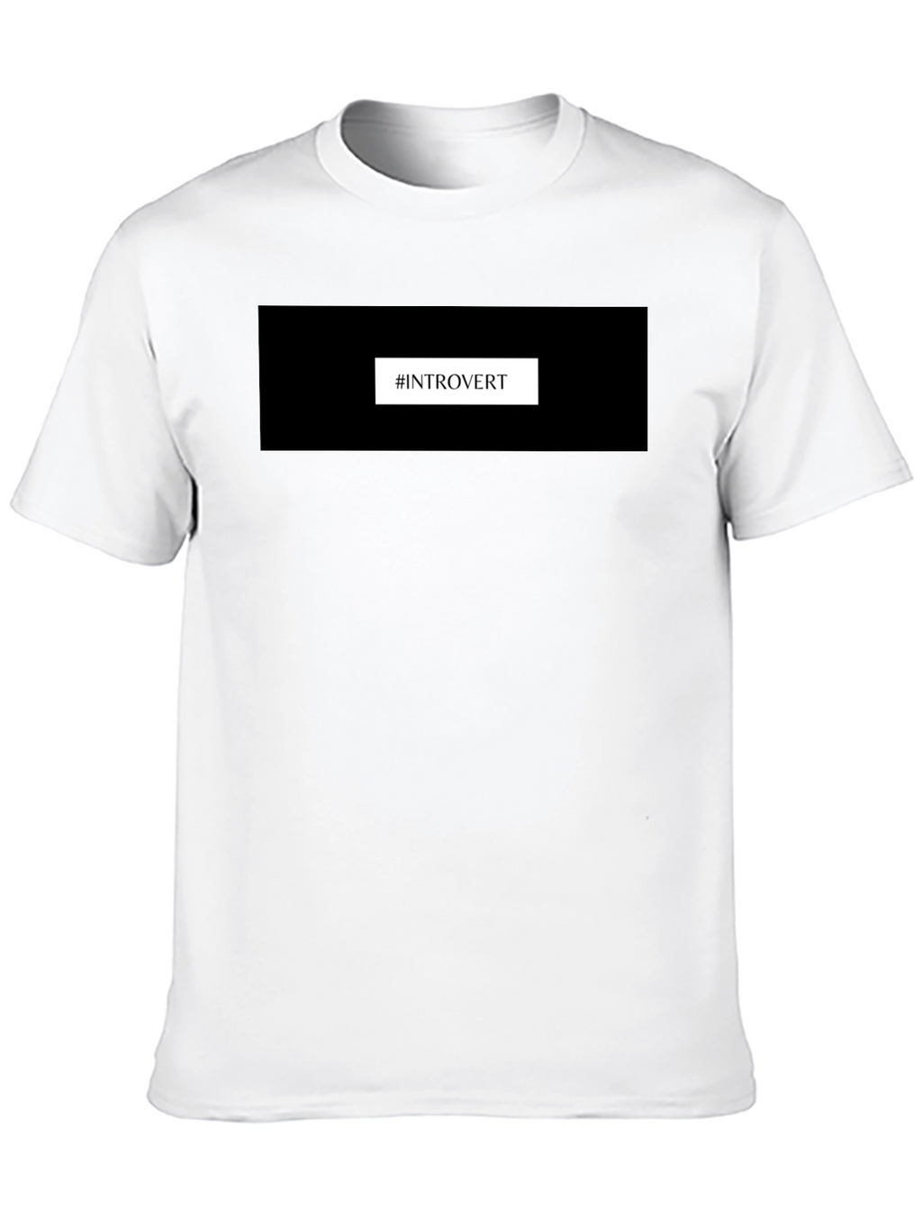 Introvert T-Shirt - Black Comfortable Fit