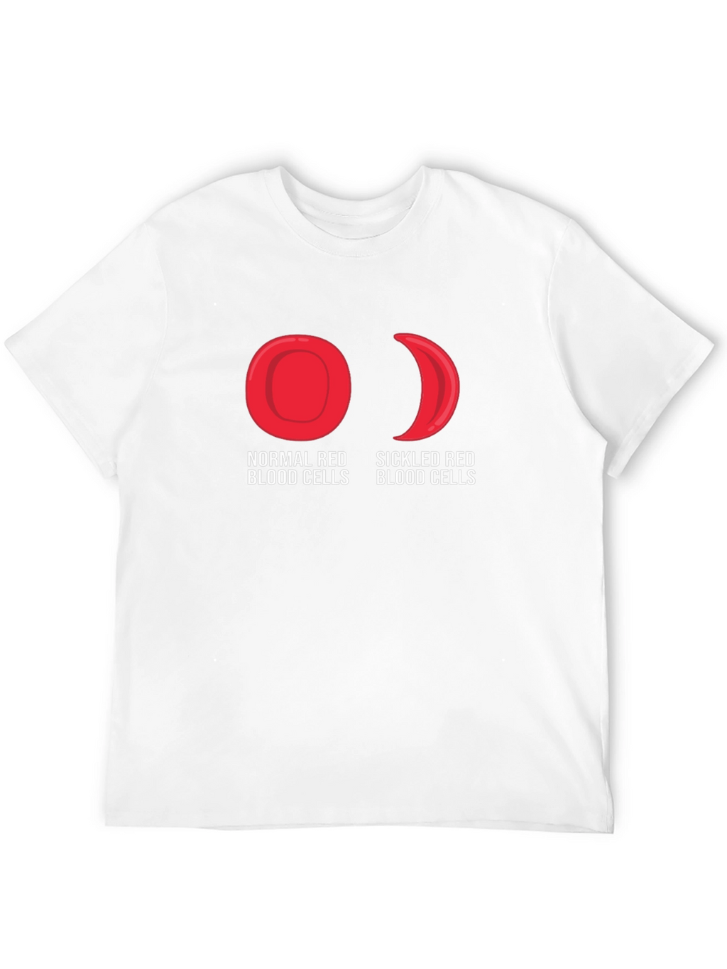 Normal vs Sickled Red Blood Cell T-Shirt