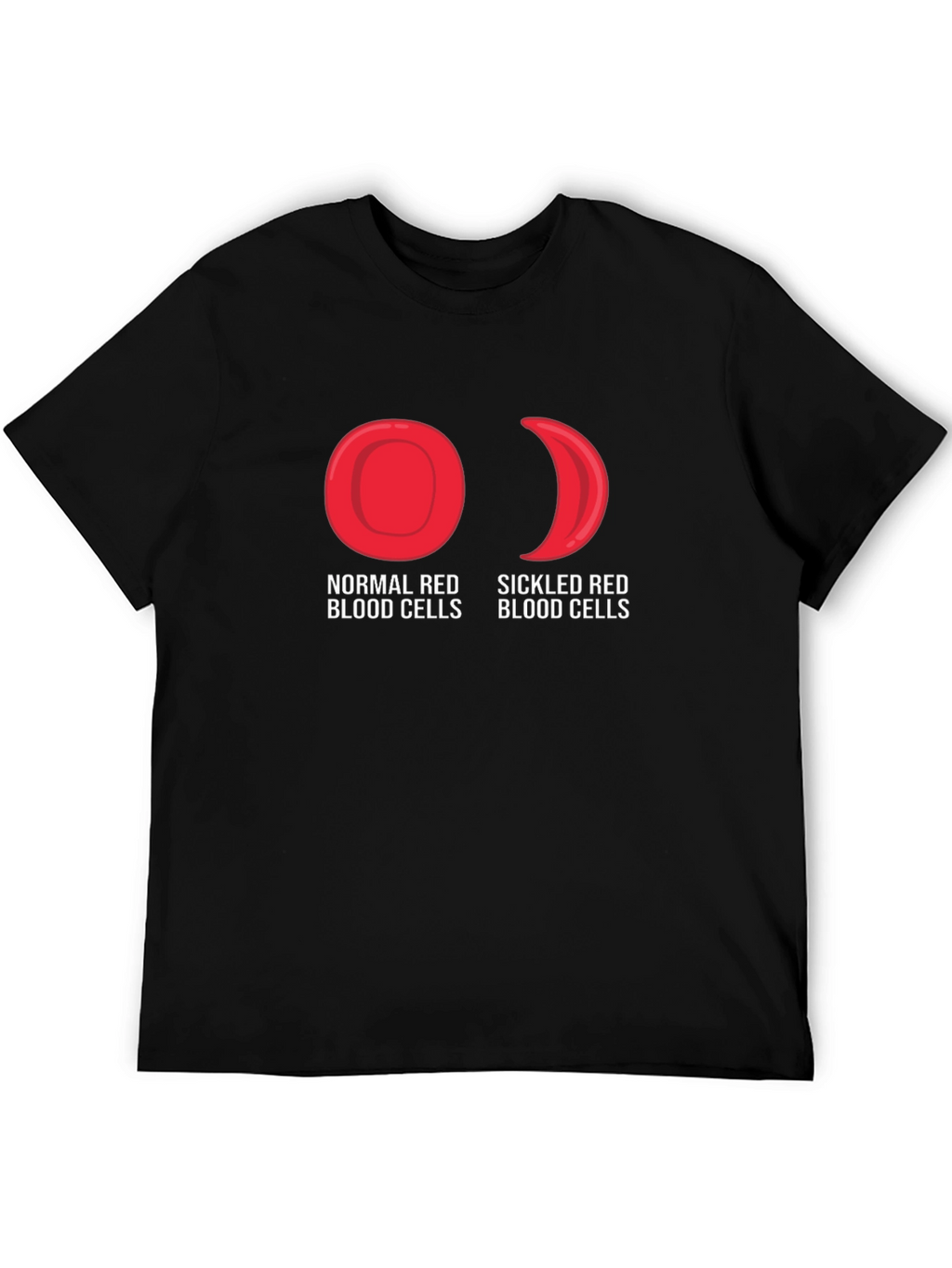 Normal vs Sickled Red Blood Cell T-Shirt